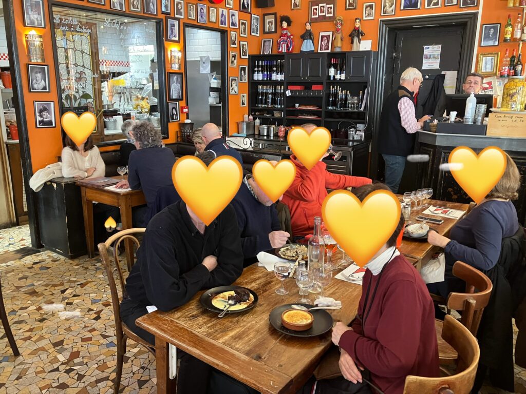 リヨンおすすめレストランの店内の雰囲気