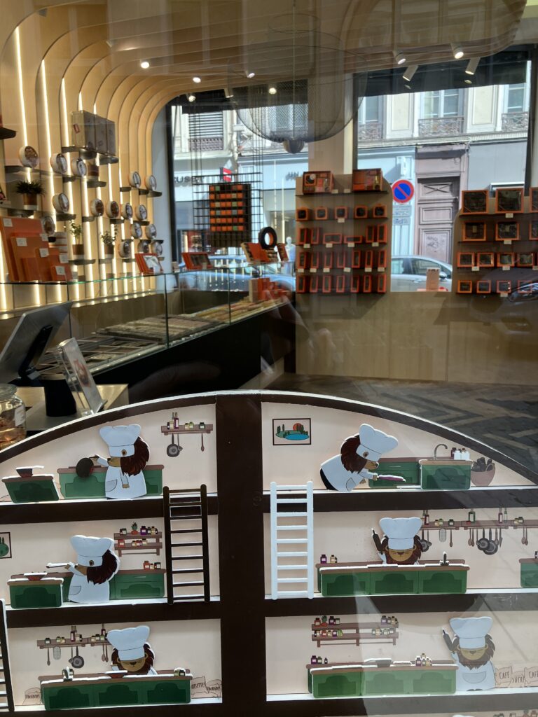 リヨン チョコレート店Chocolaterie Le Lautrec店内の様子