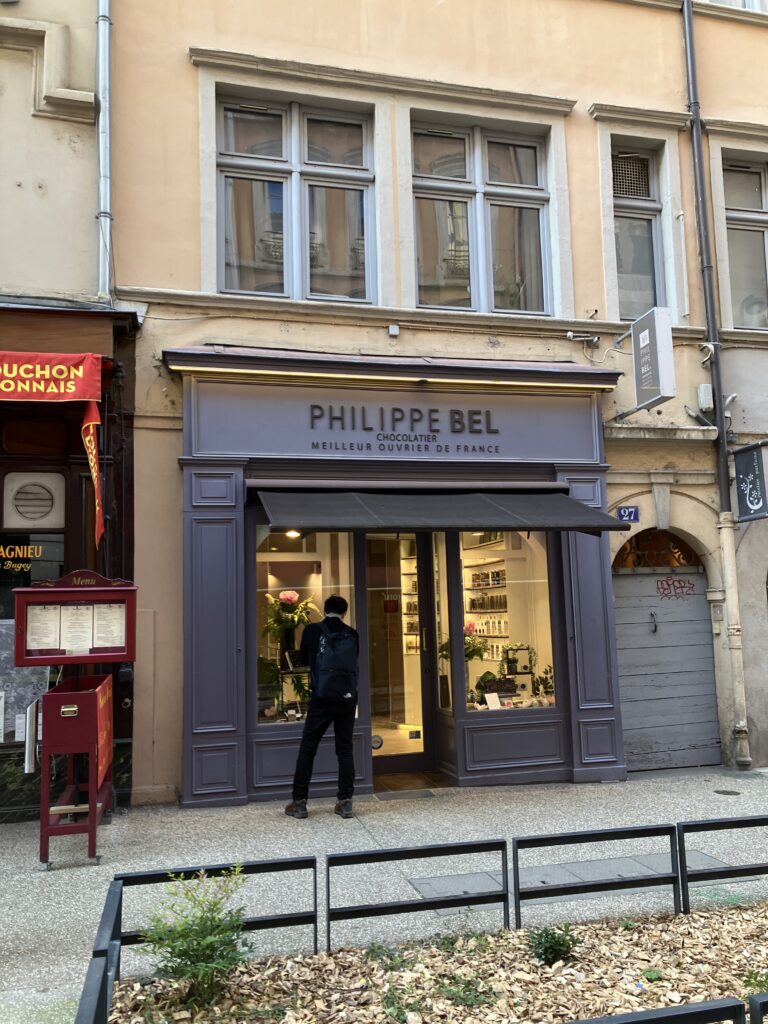 リヨン チョコレート店Chocolaterie Philippe Bel外観