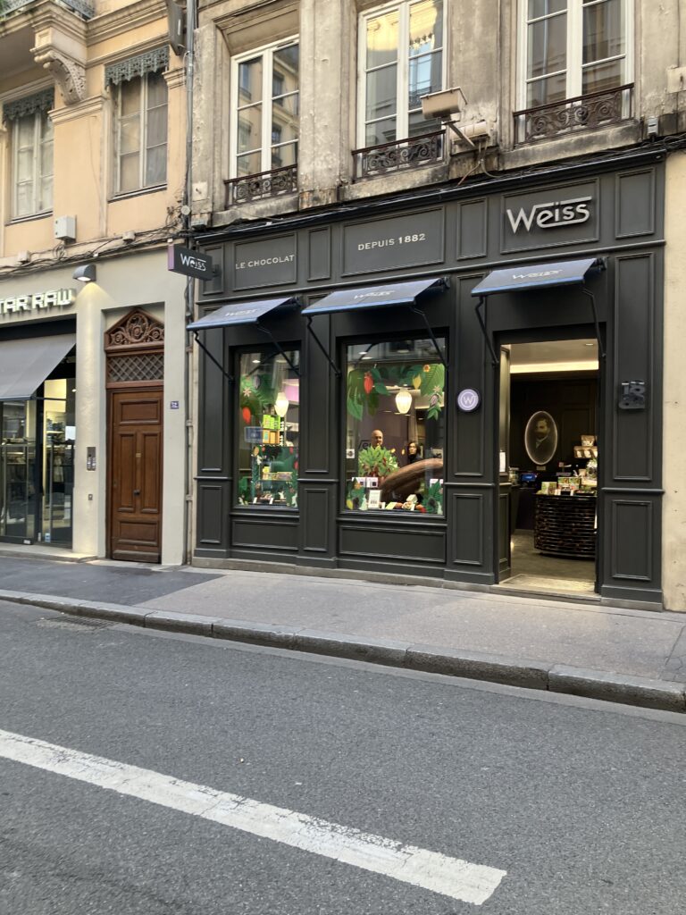 リヨン チョコレート店Chocolat Weiss Lyon外観