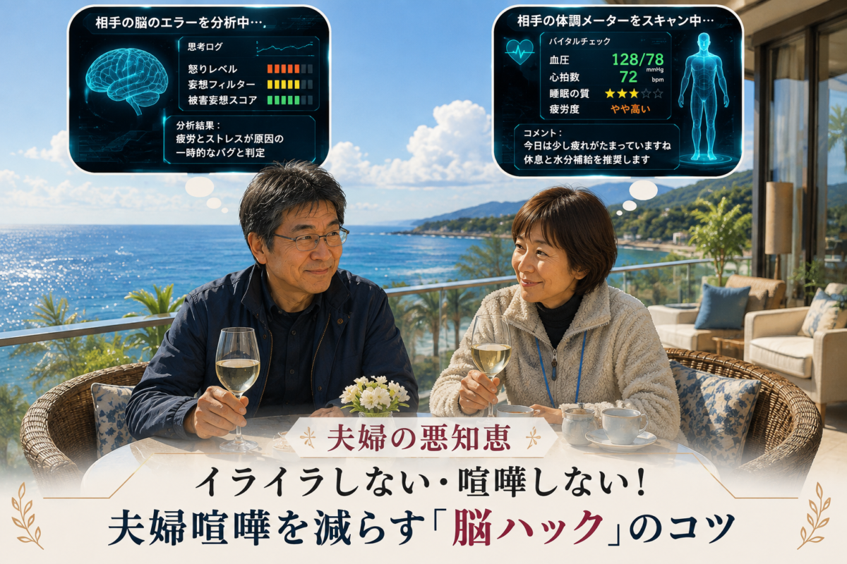夫婦喧嘩 回避 悪知恵イメージ