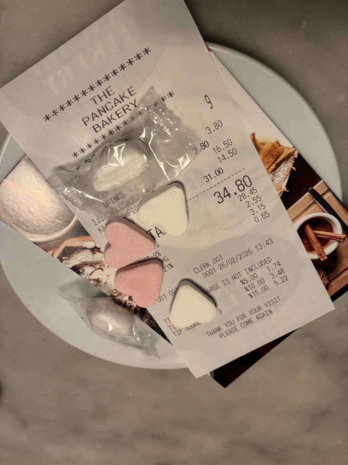 アムステルダム レストラン おすすめ
The Pancake Bakery会計後
