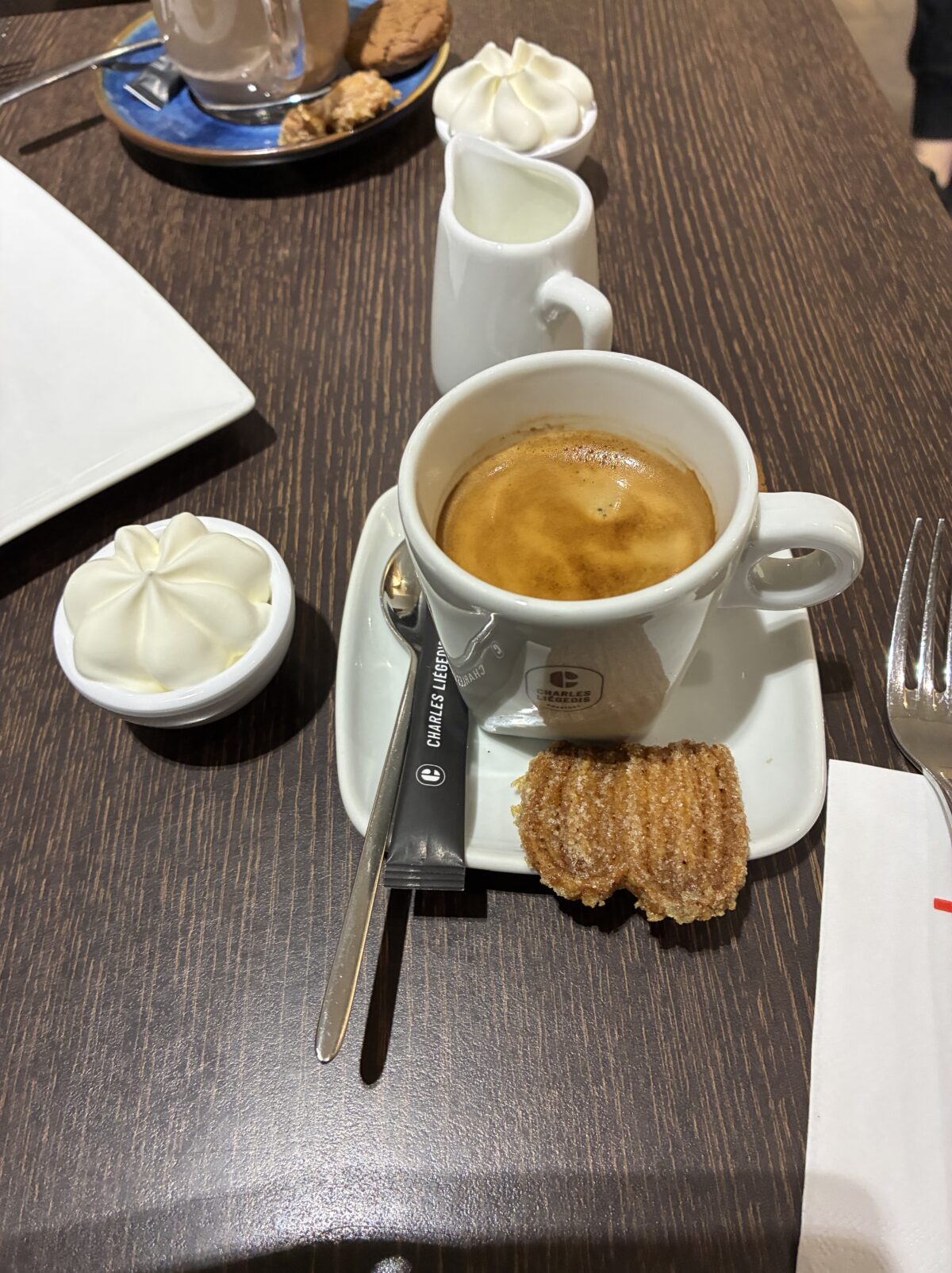 リエージュカフェPâtisserie Stoffels注文品コーヒー