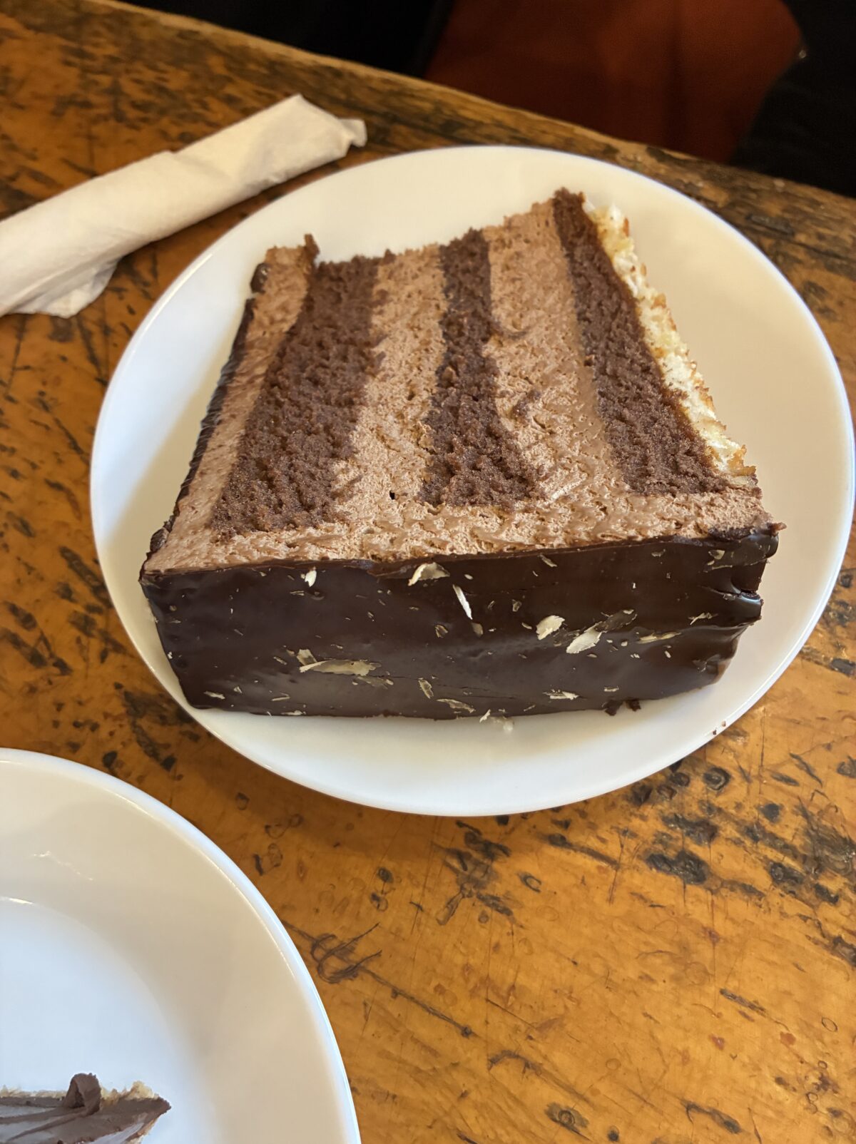 ルクセンブルクカフェChocolate House Nathalie Bonn注文品 Chocolate Mousse(チョコレートムース)