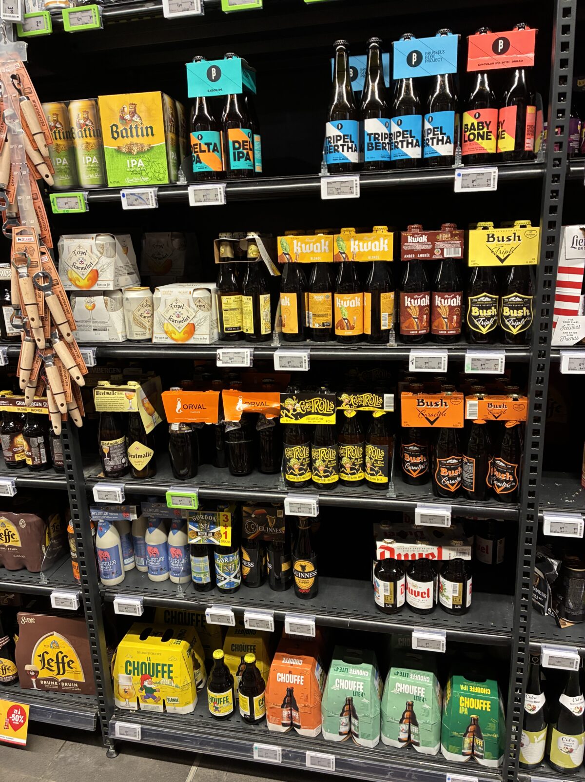 ルクセンブルクスーパーProxy Delhaize Hamilius ビール類