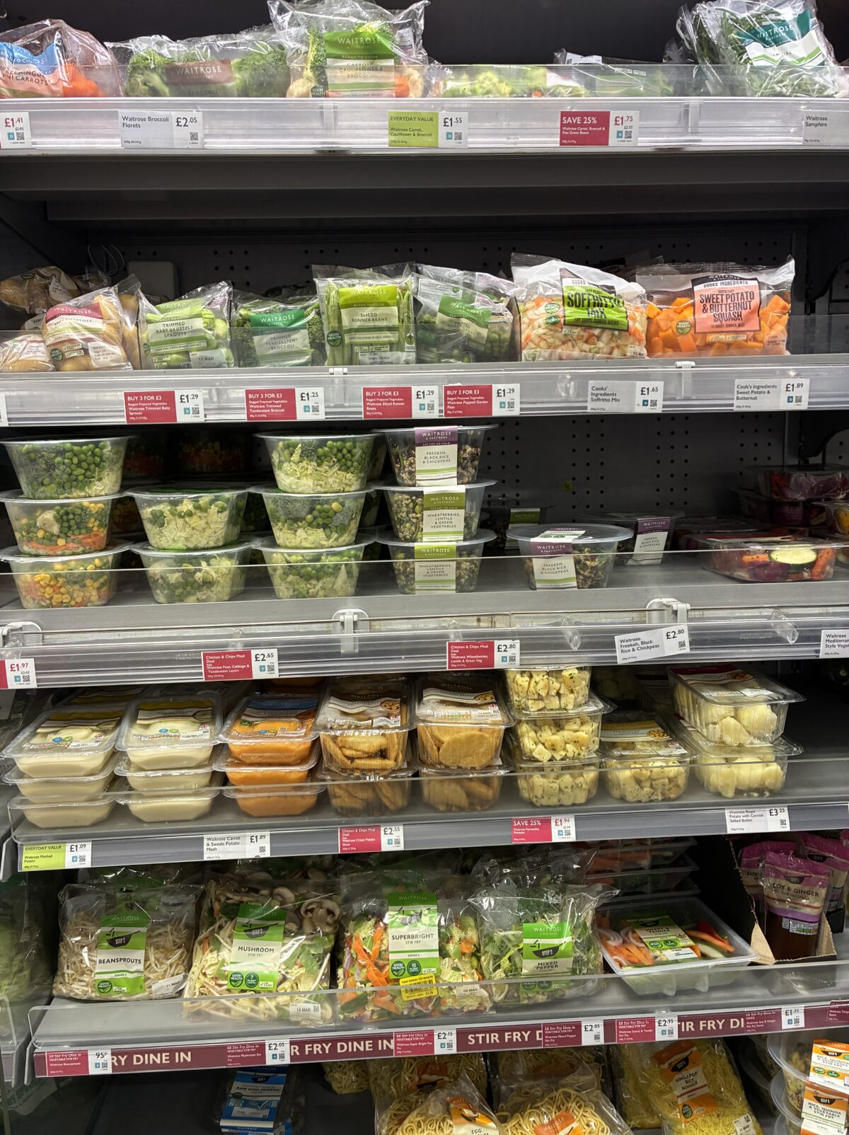 ロンドンスーパー Little Waitrose & Partners High Holborn サラダ類