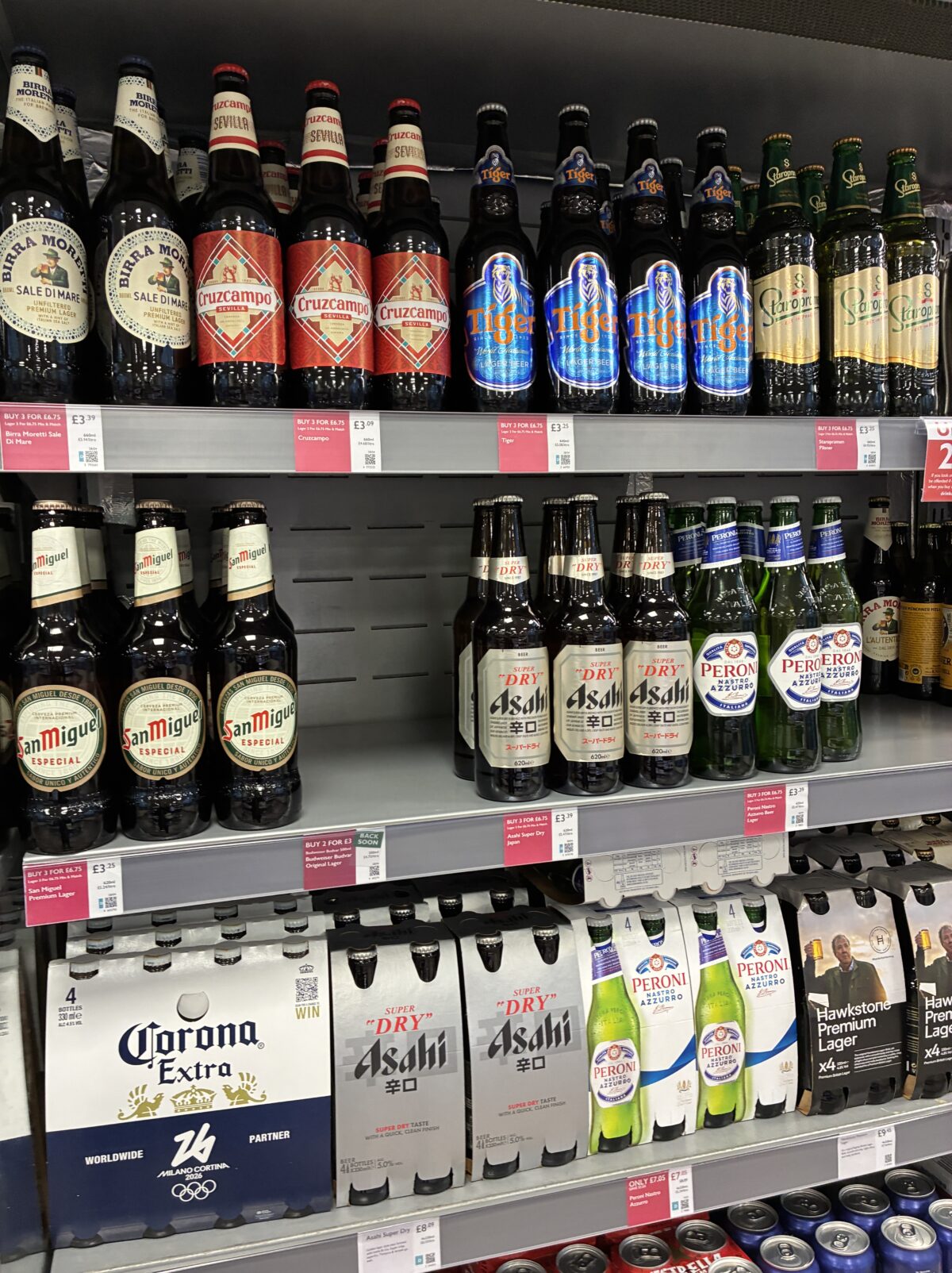 ロンドンスーパー Little Waitrose & Partners High Holborn アサヒスーパードライ