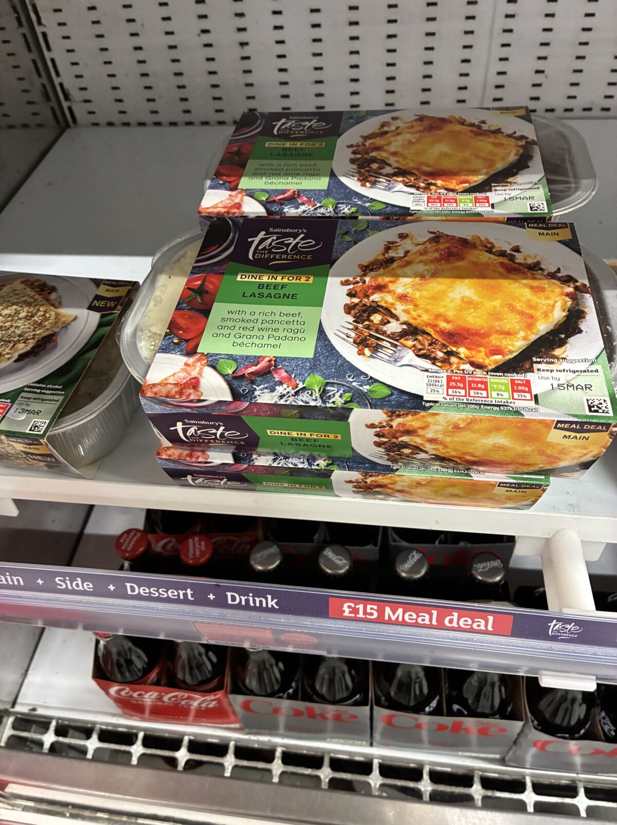 ロンドン スーパー・市場 Sainsbury’s Holborn レディーミール(ラザニア)