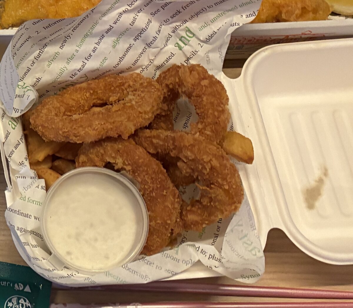 ロンドン テイクアウト Fish Plaice 注文品 Calamari