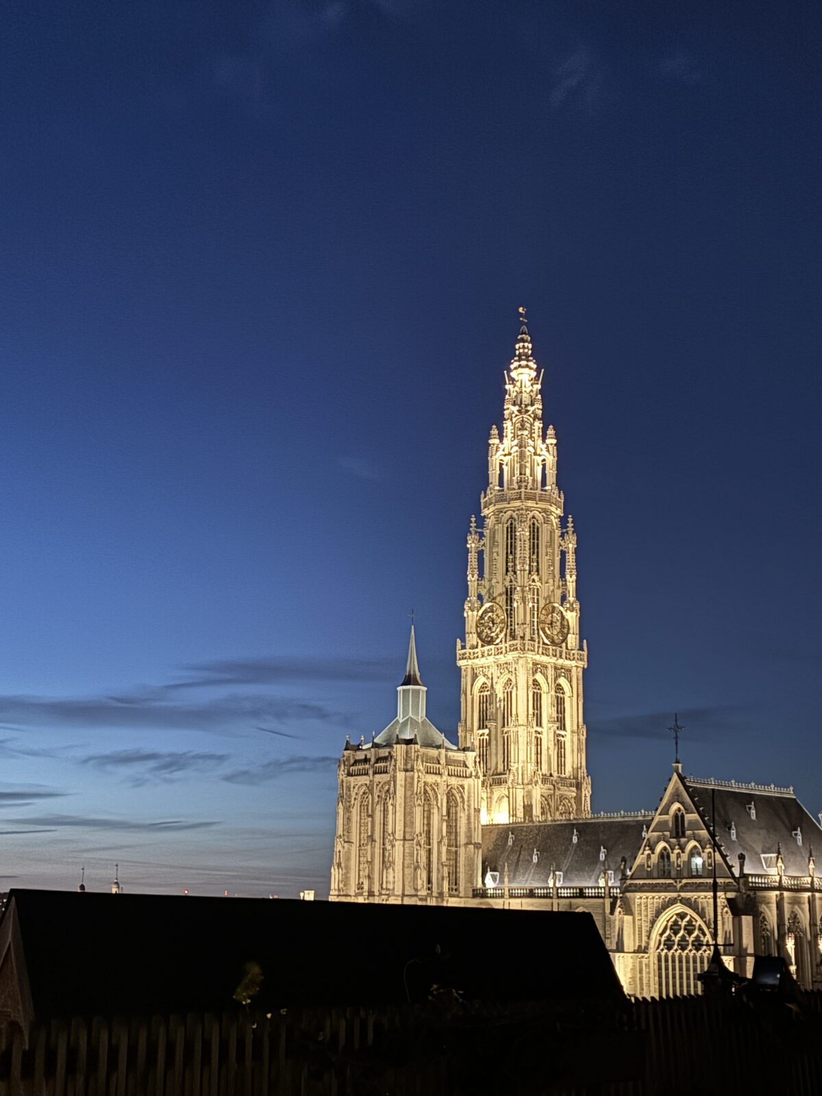 ヒルトンラウンジテラスからの夜景