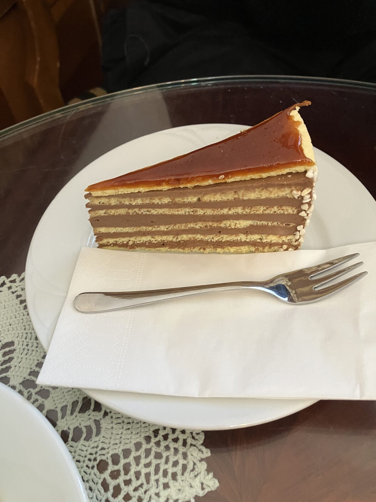 ブダペストのカフェ Ruszwurm Cukrászdaのケーキ