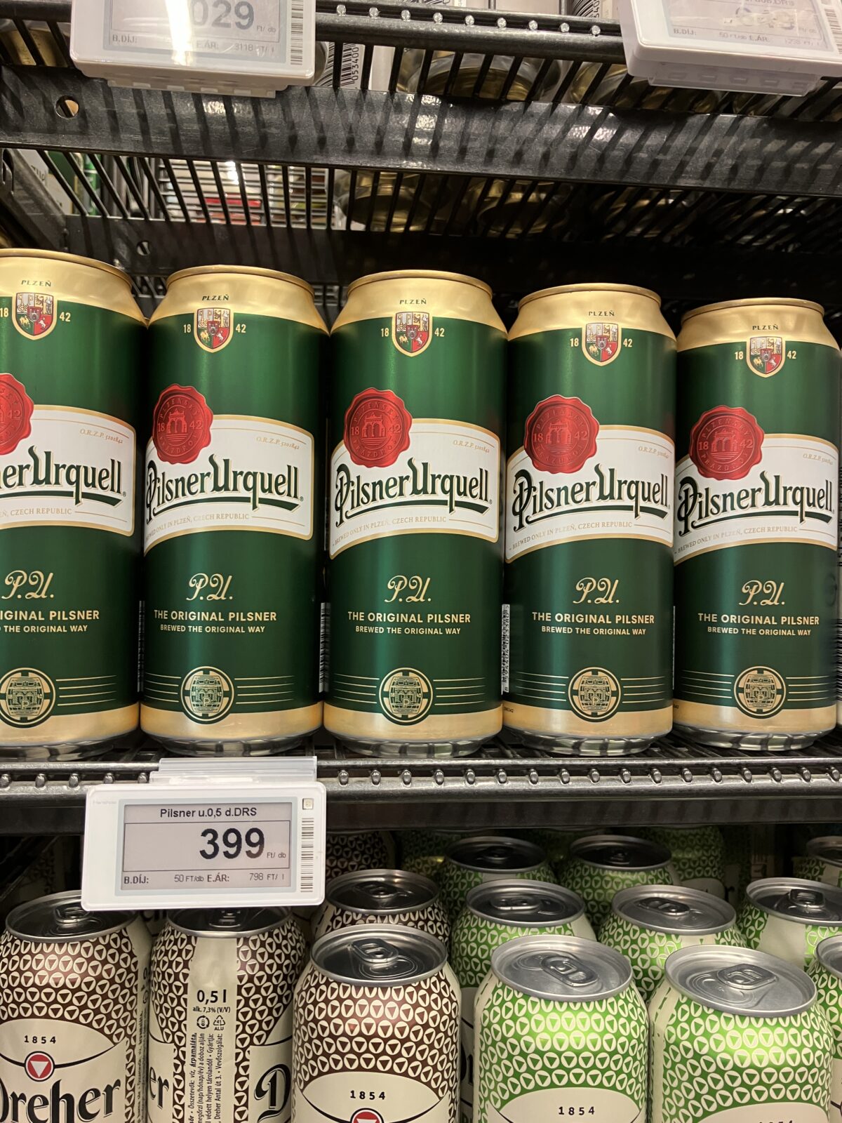 ブタペスト スーパー ビール