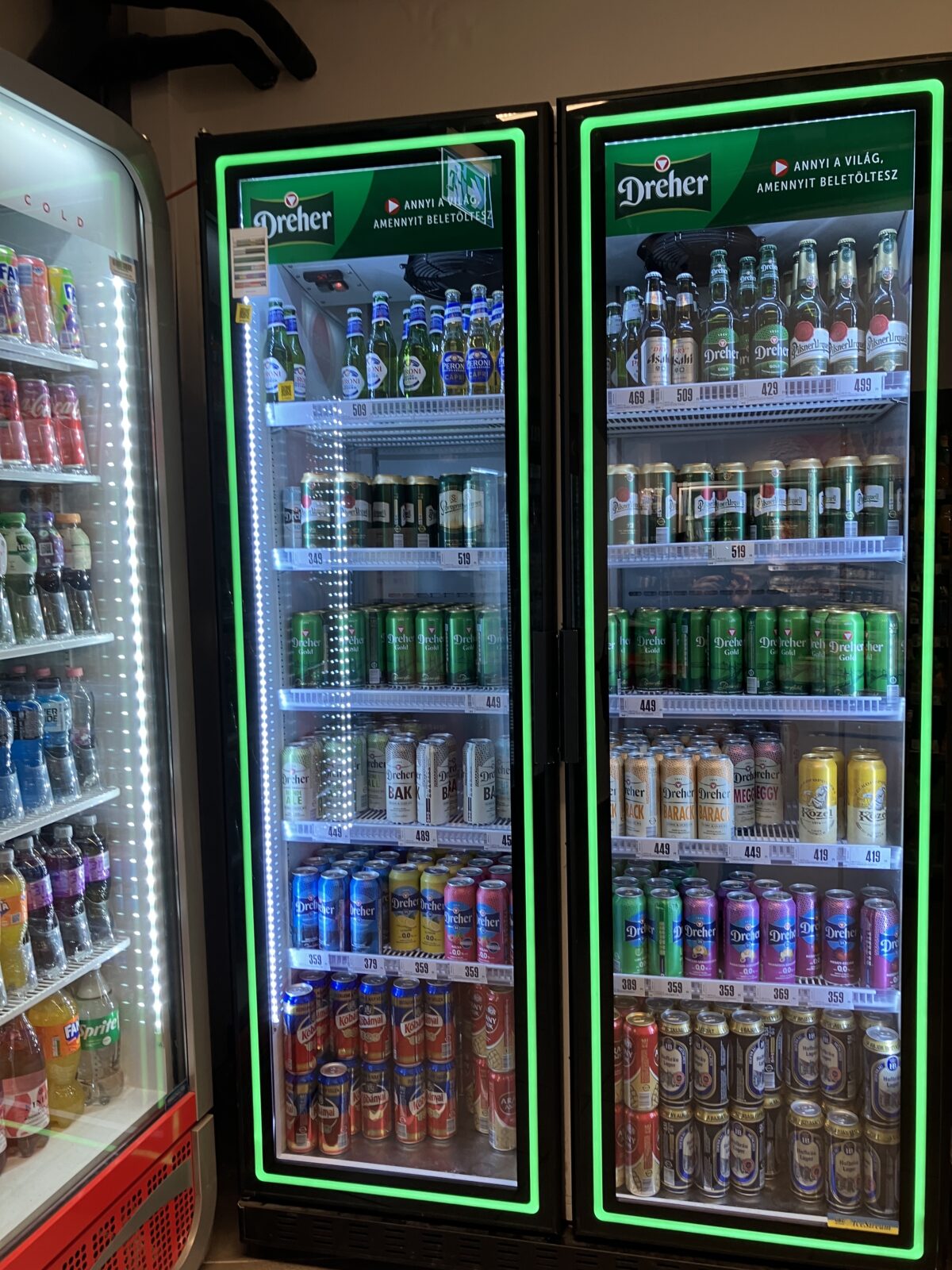 ブタペスト スーパーのビール