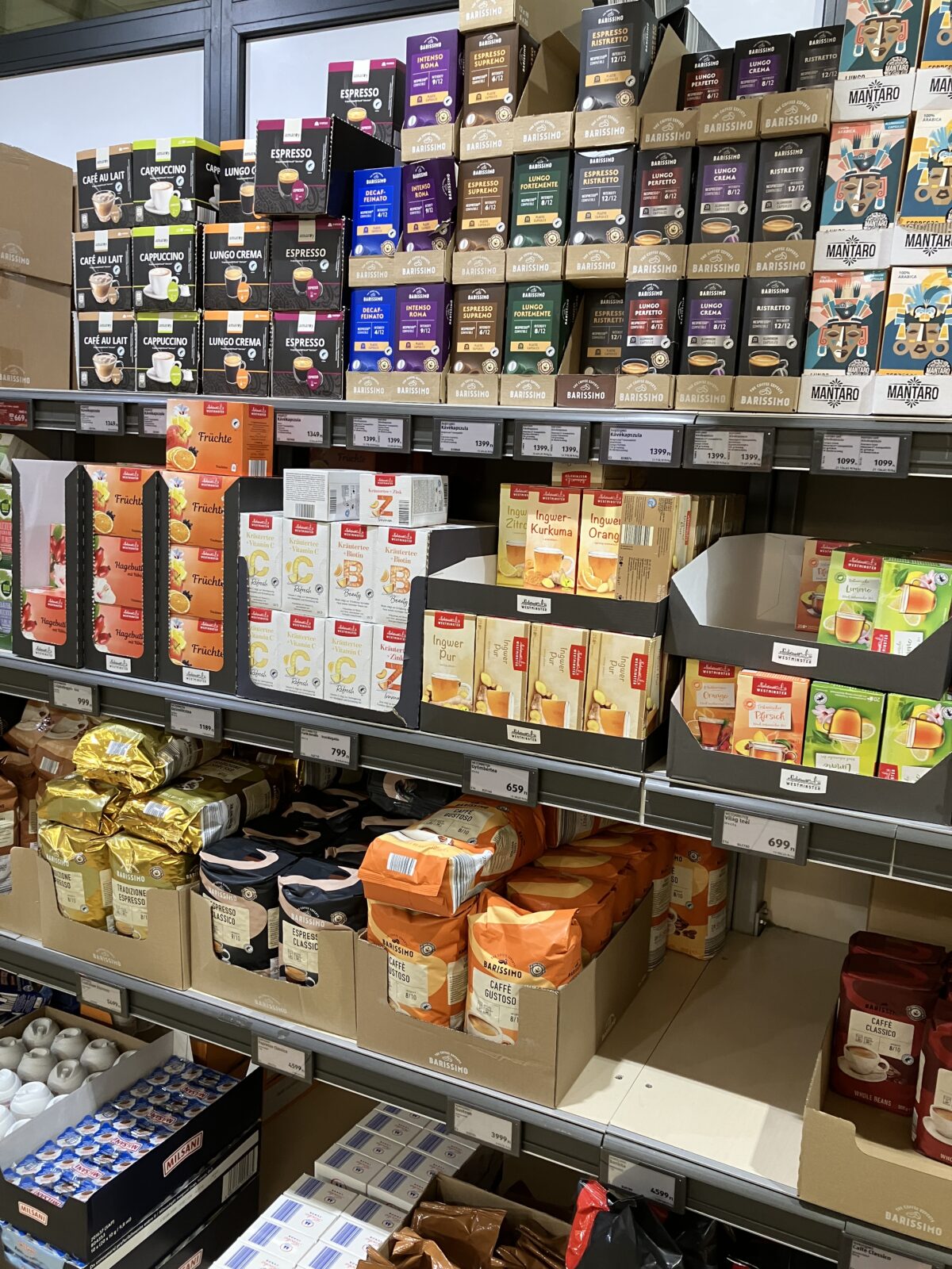 ブタペスト スーパー店内