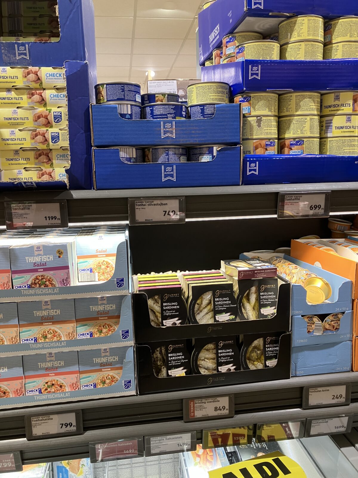 ブタペスト スーパー店内