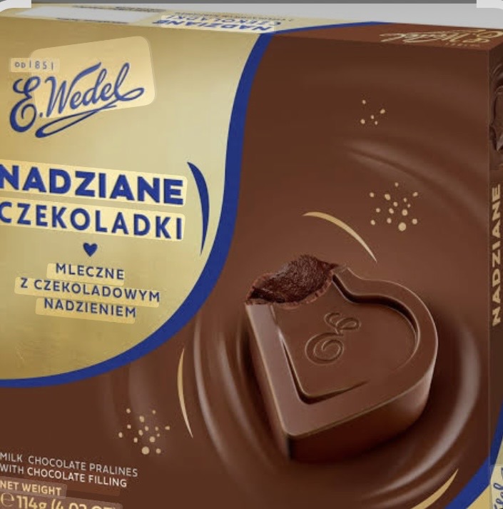 WEDEL PRALINY NADZIANE CZEKOLADKI 114G 