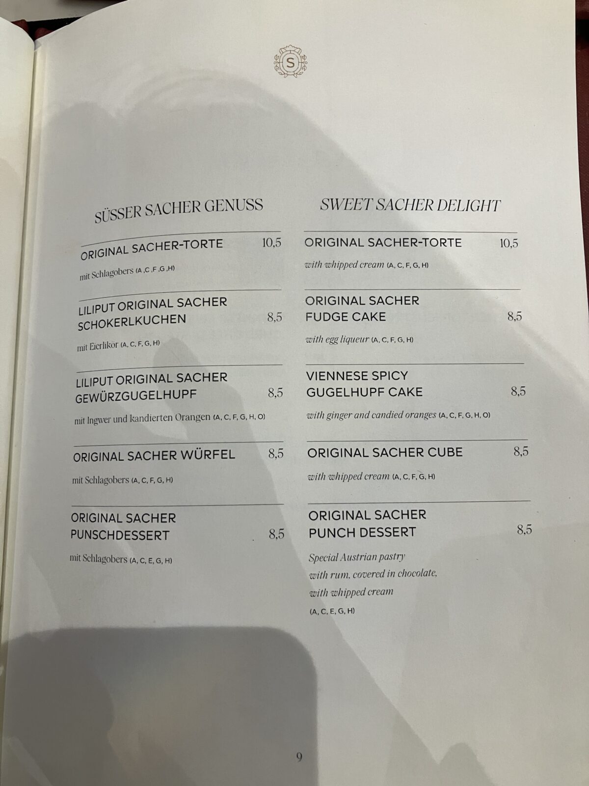 ウィーンの人気カフェ「カフェザッハー」