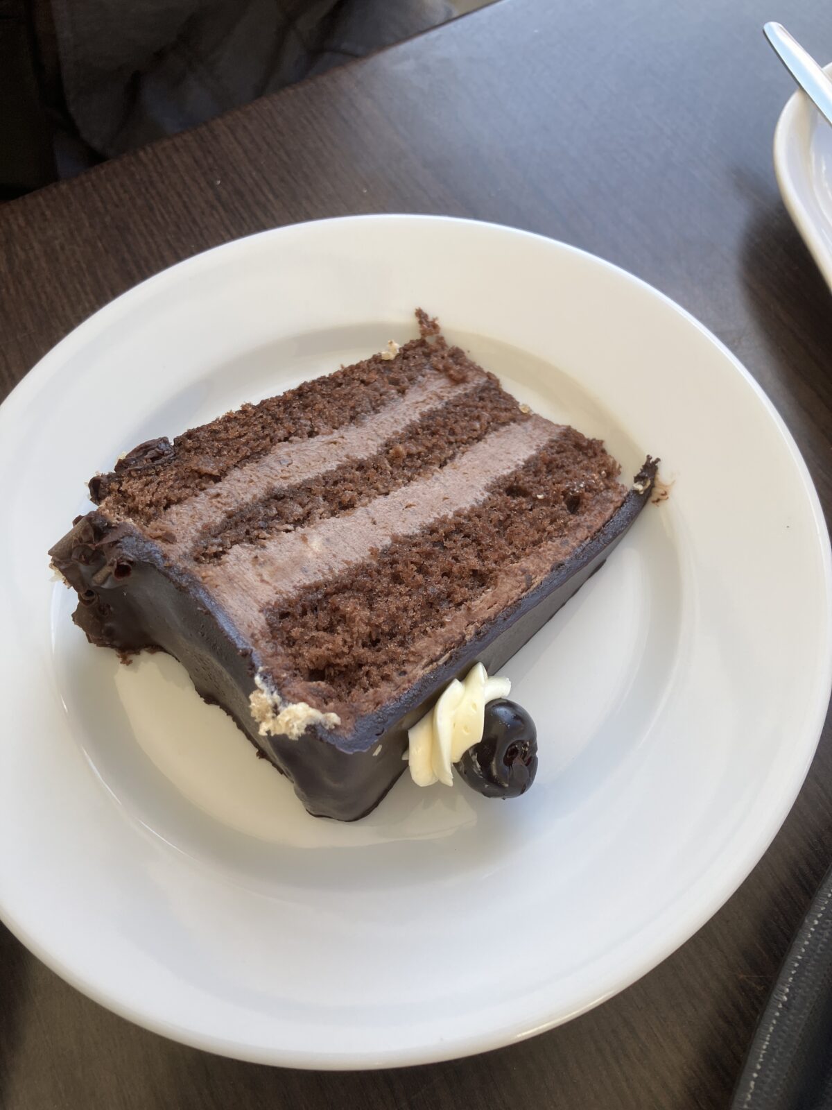 クラクフおすすめカフェのチョコケーキ
