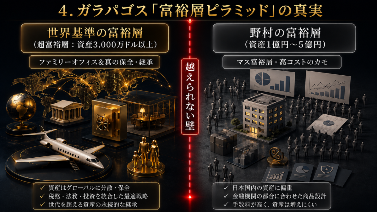 富裕層の定義は罠?世界の基準と日本の違い
4.ガラパゴス「富裕層ピラミッド」の真実